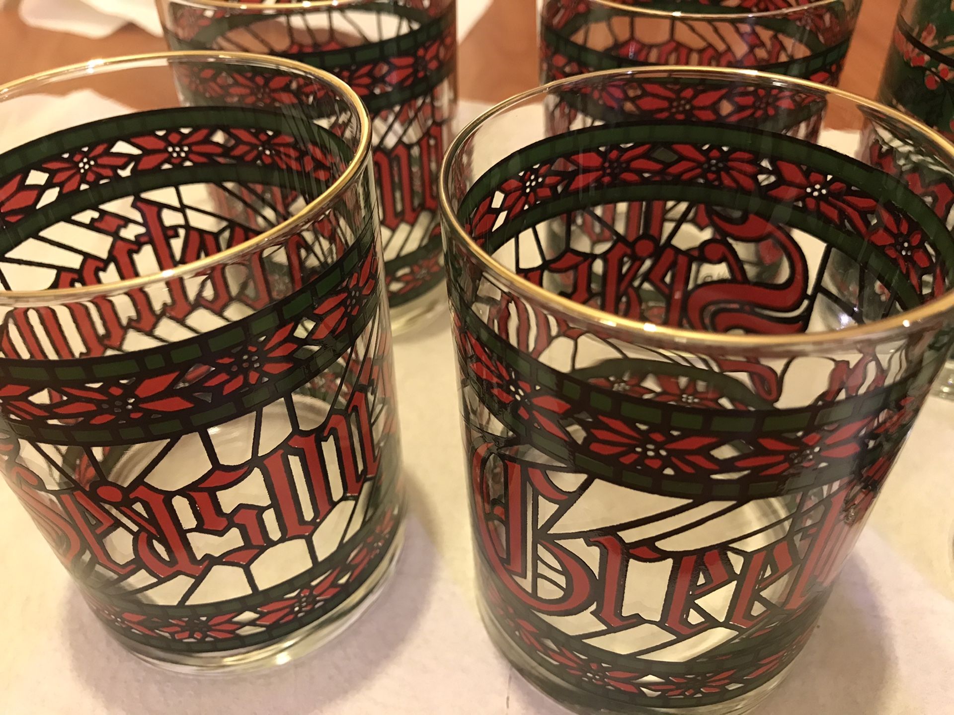 Holiday Glasses - Vintage