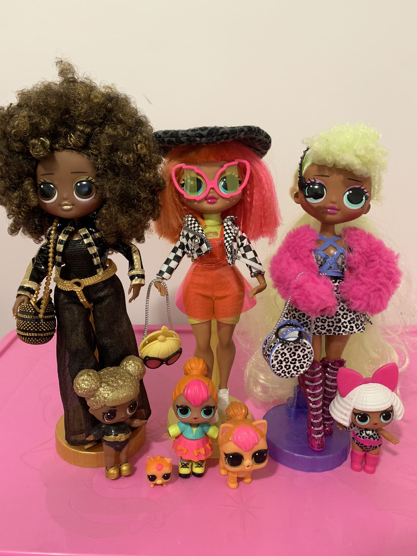 LOL Surprise OMG Dolls Series 1 Royal Bee, Neonlicious, Lady Diva