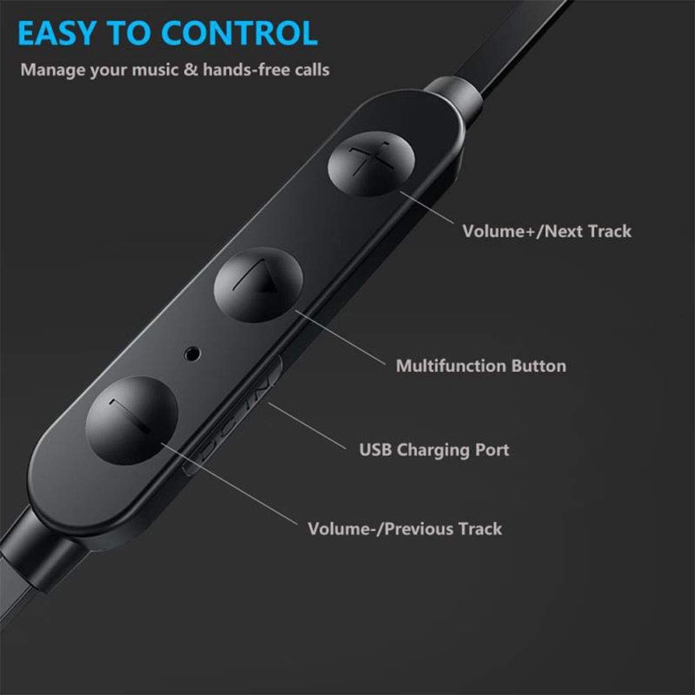 Boltune Wireless Headphones Bluetooth 5.0 IPX7 Waterproof Sports Earbuds SB10