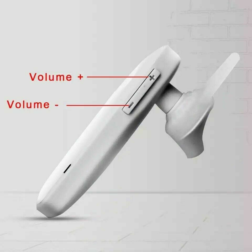Bluetooth 4.1 Headset Wireless in-ear Stereo Headphones Handfree Earphone Earbud Color White