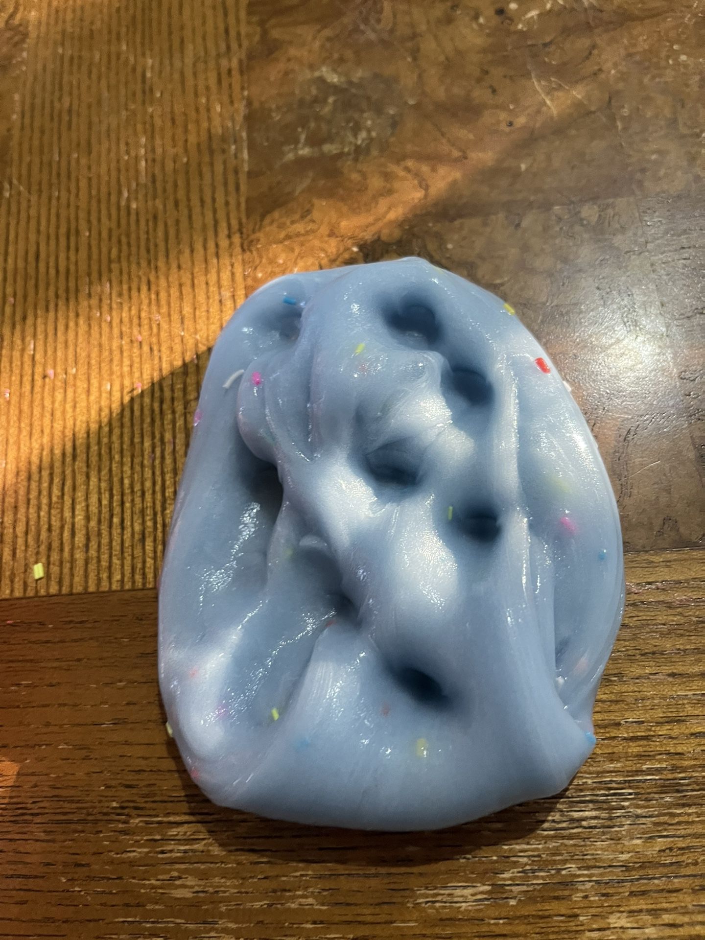 Clear Glue Slime With Fake Sprinkles 
