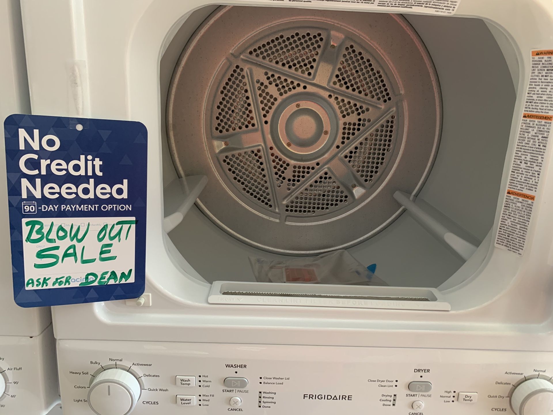 BRAND NEW FRIGIDAIRE STACKABLE WASHERS AND DRYERS for Sale in Houston