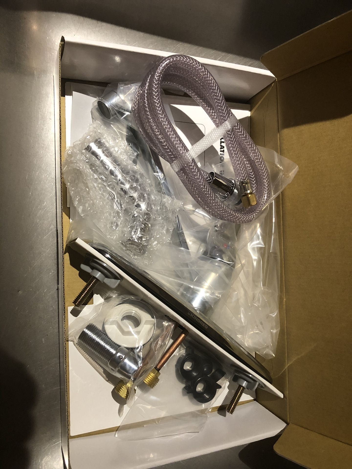 Kitchen sink and new faucet