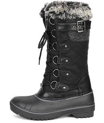 NEW Size 10 Women Winter Snow Boots DP Warm Faux Fur Lined Mid CalfÂ