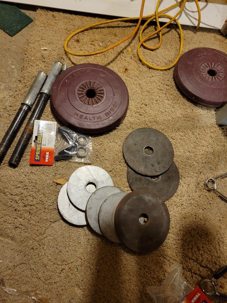 Weight Bench And Weights