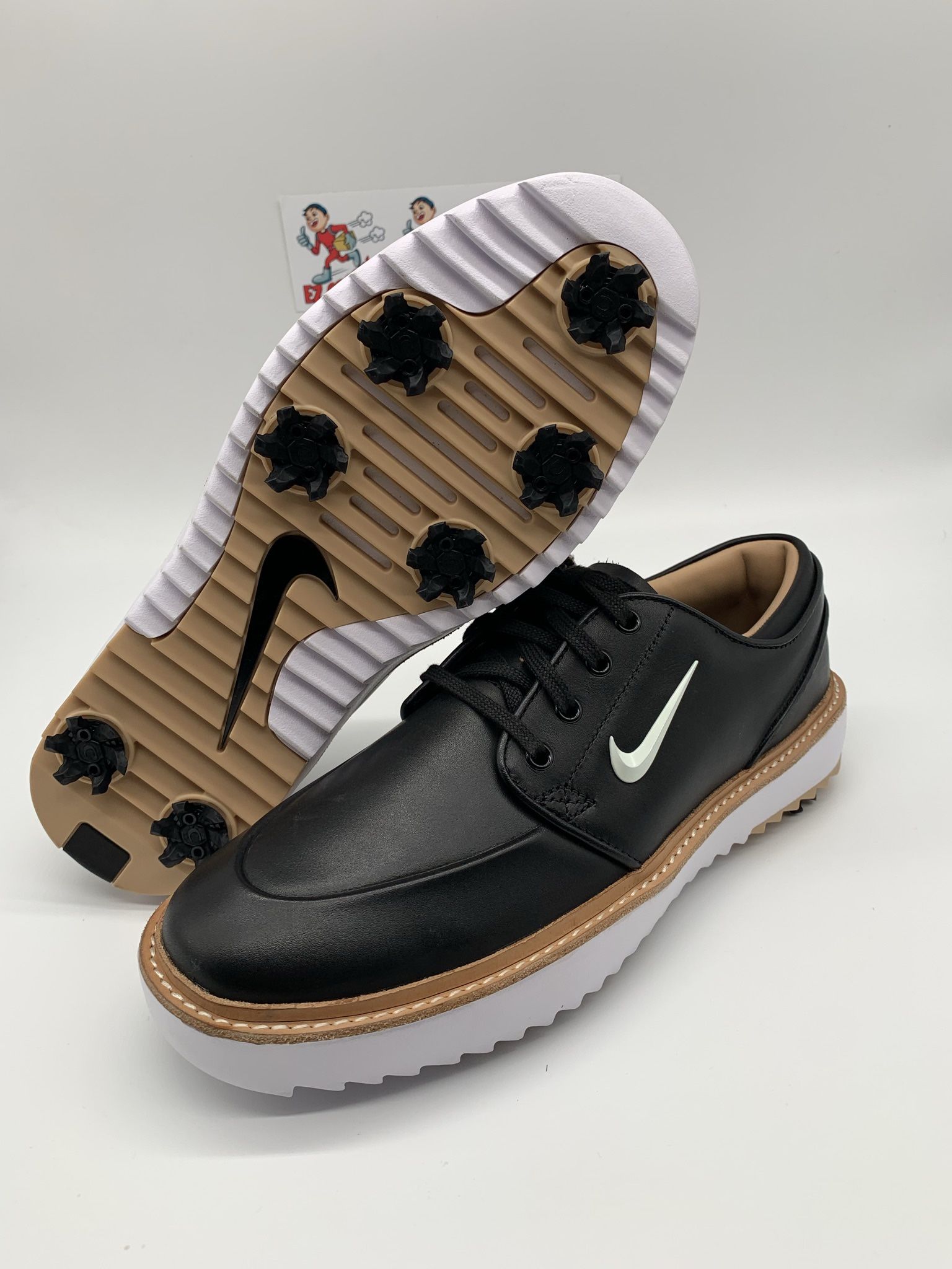 Nike Janoski G Tour Golf Shoes Black White Gum for Sale in
