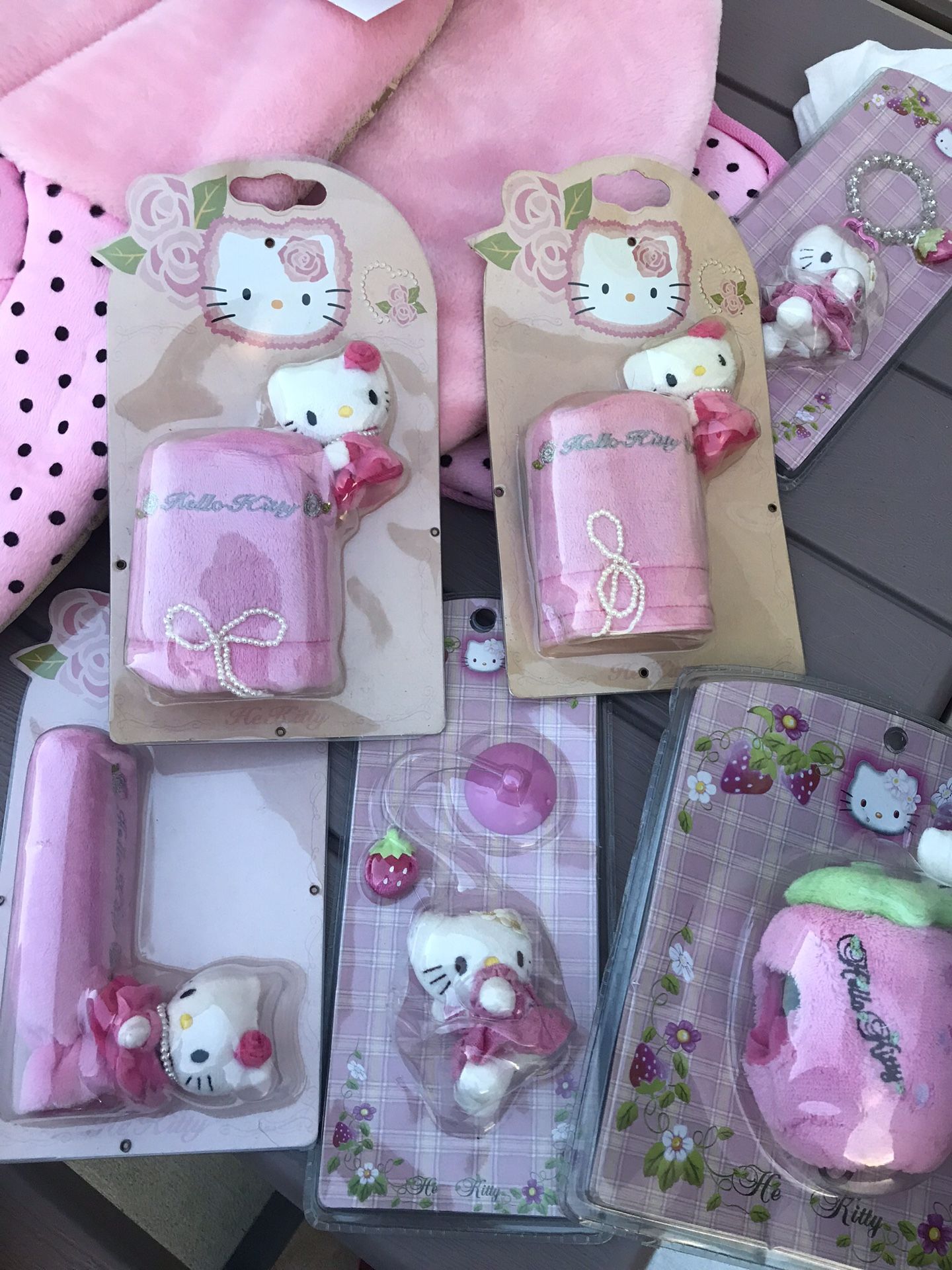 Hello kitty car handbrake cover