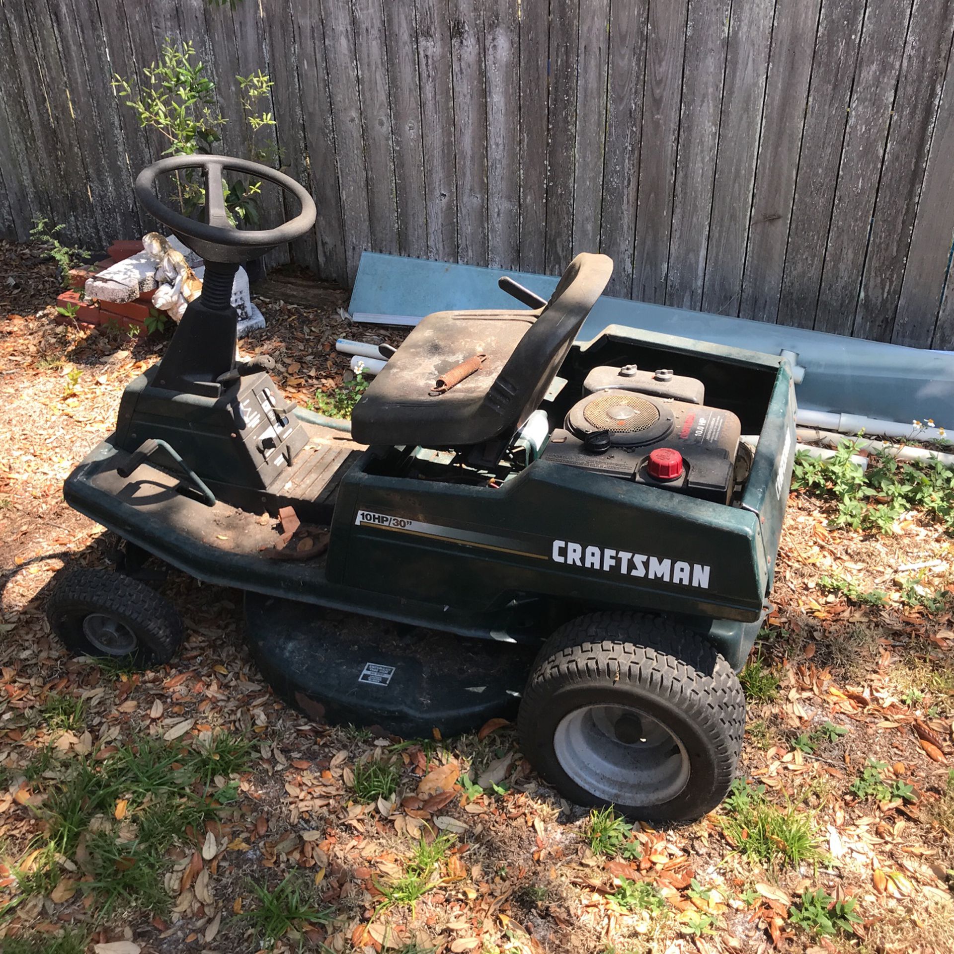 Craftsman Riding Lawnmower For Parts