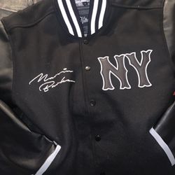 *RARE* 1944 Black Yankees Signed Letterman Varsity Jacket Thumbnail