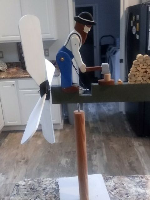 Man Chopping Wood Whirlygig