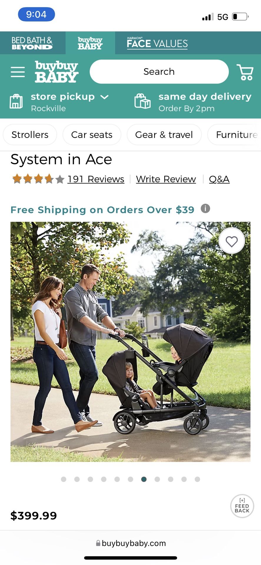 Graco® UNO2DUO™ Travel System in Ace