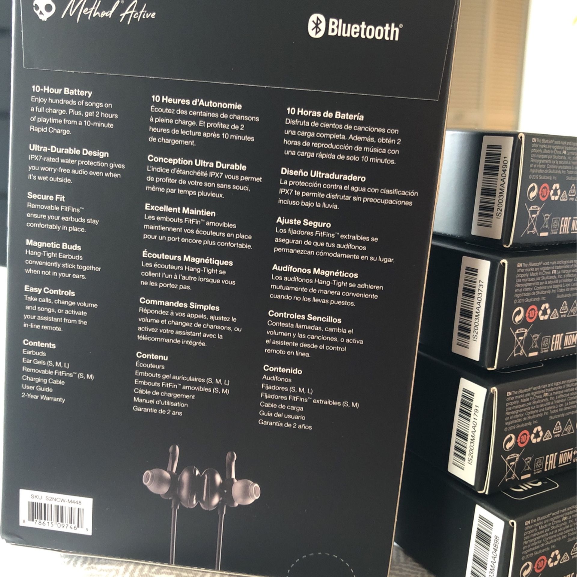 Skullcandy Bluetooth Wireless Headphones With Magnetic Earbuds