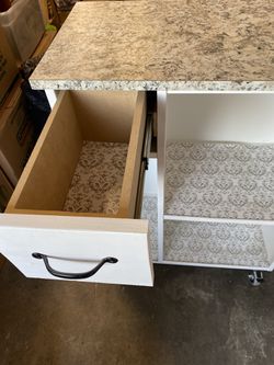 Custom Made Kitchen Island/Cart On Wheels Thumbnail