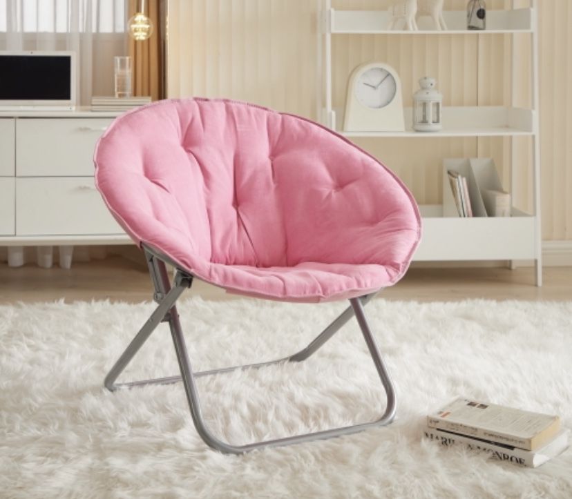 Mainstays Faux Fur Saucer Chair, Purple aqua Black Pink - 28"