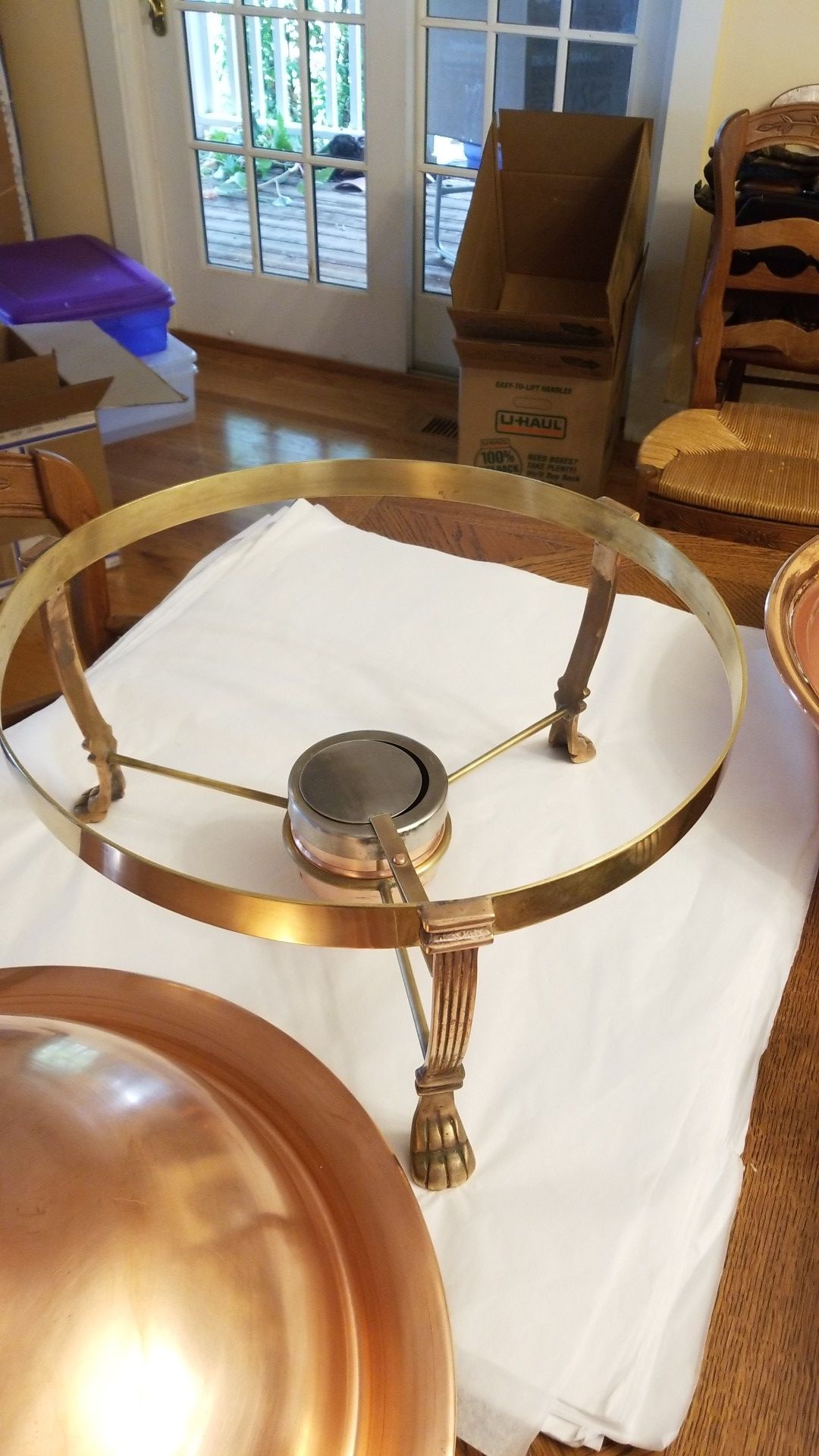 Copper & Brass Chafing Dish Stunning