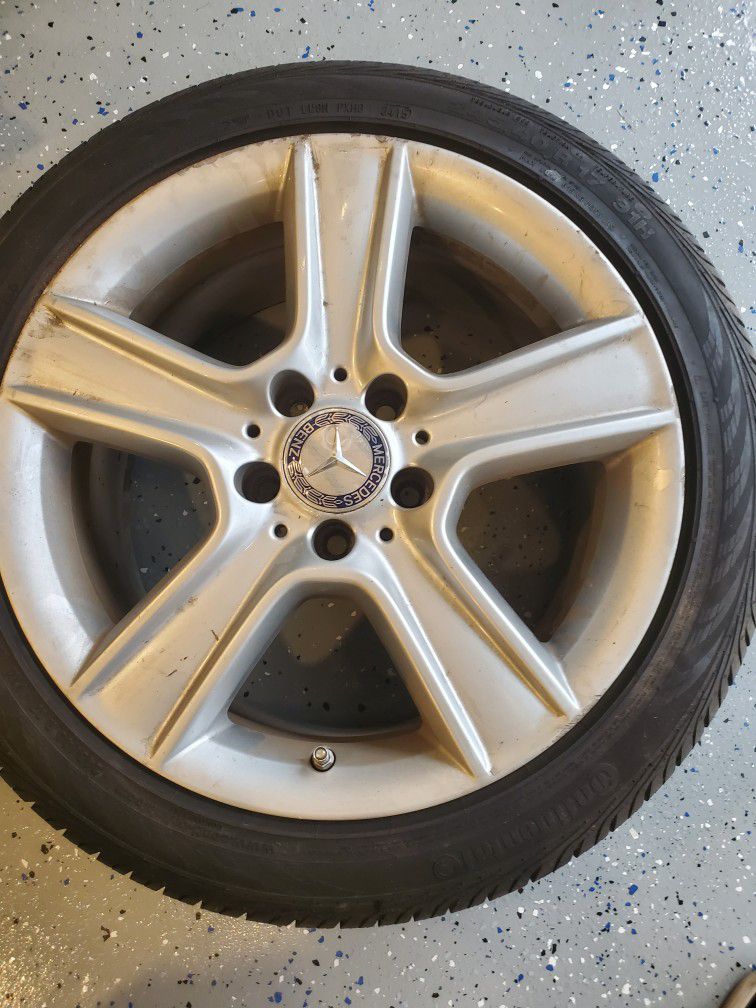 2010 Mercedes Benz C300 Sport Staggered Rims With Tires