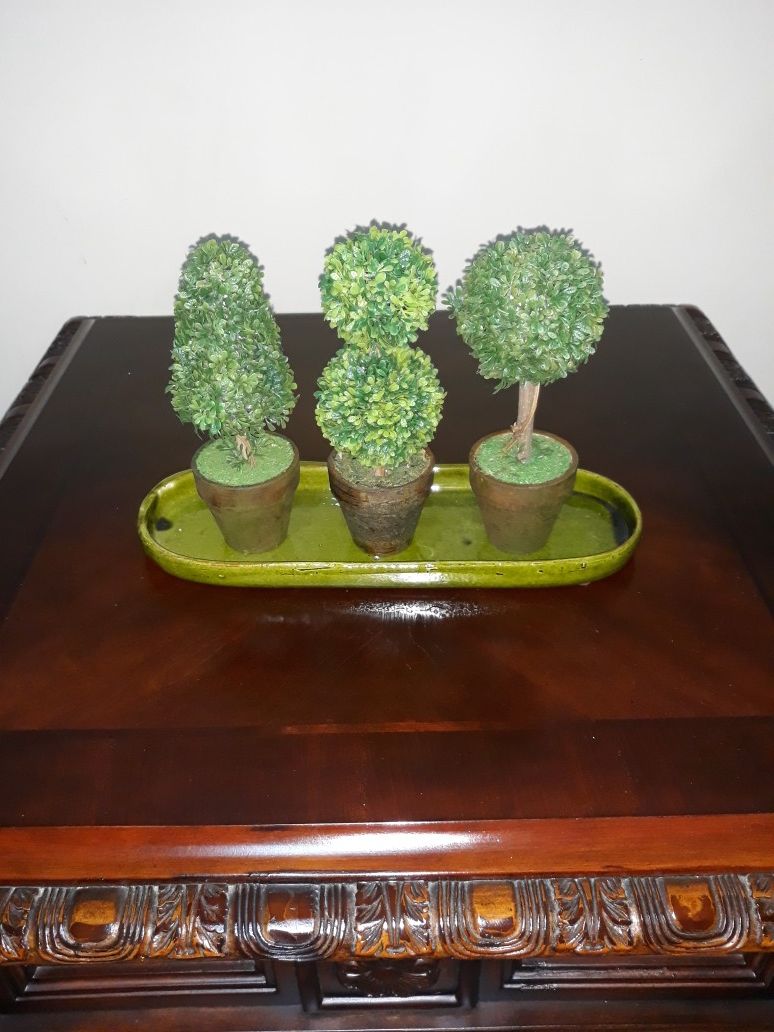 CRATE & BARREL MINIATURE TOPIARY DECOR
