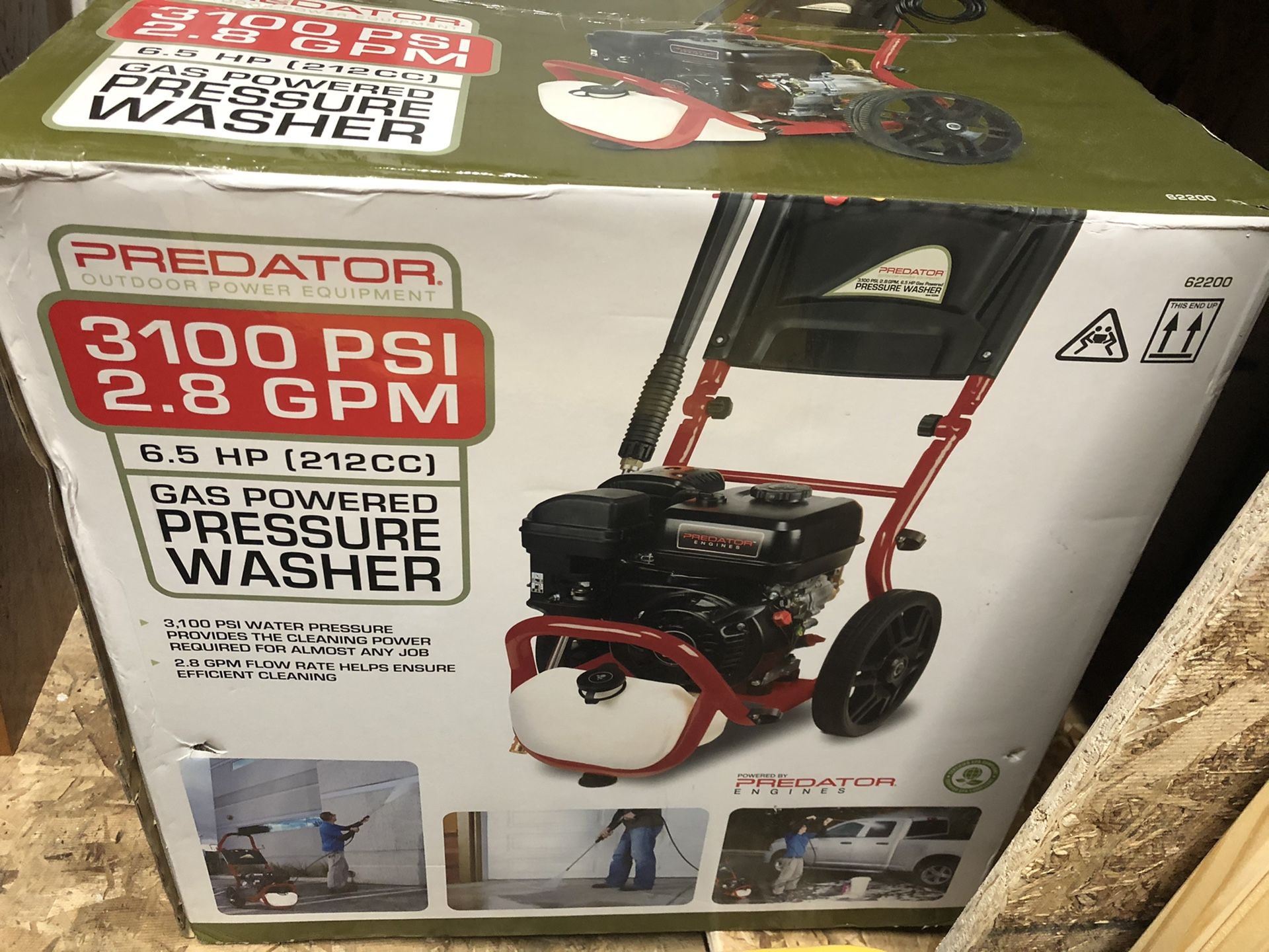 Pressure Washer PREDATOR 3100 PSI, 2.8 GPM, 6.5 HP (212cc) for Sale in