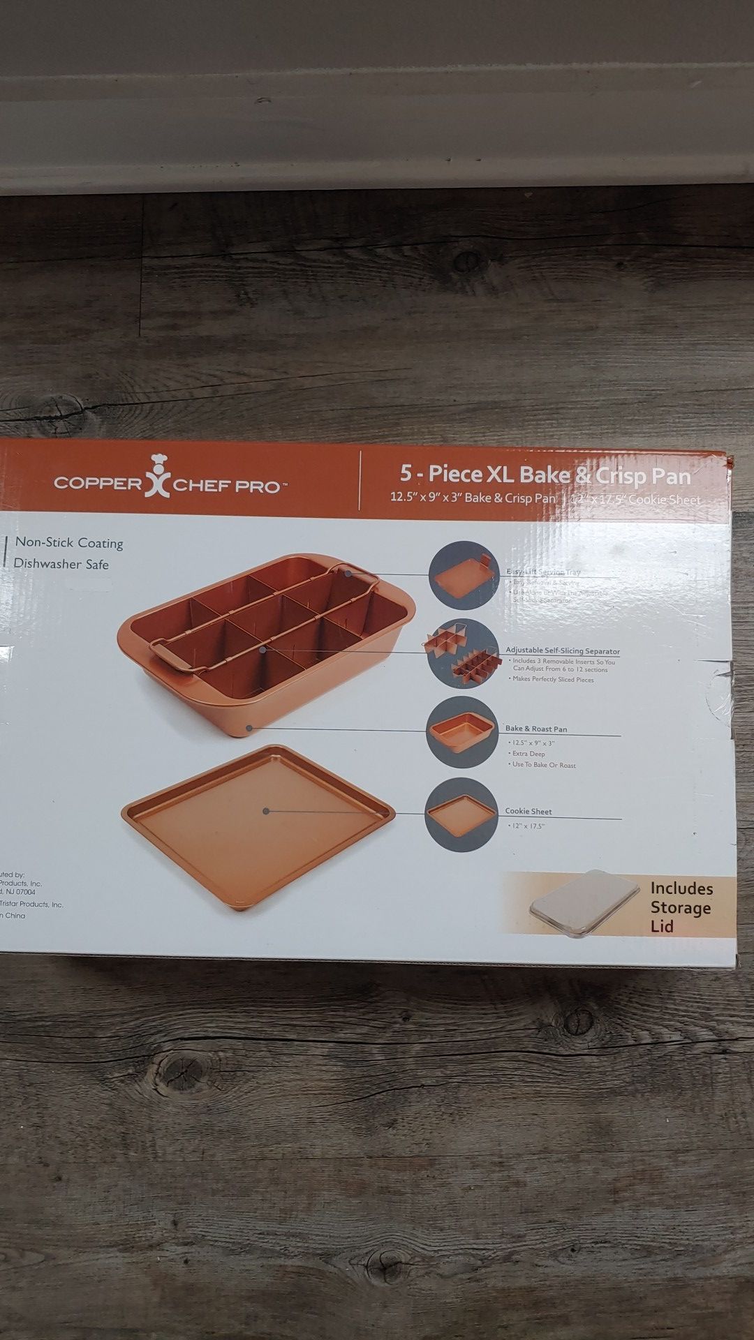 Copper Chef Pro 5- Piece XL Bake & Crisp Pan