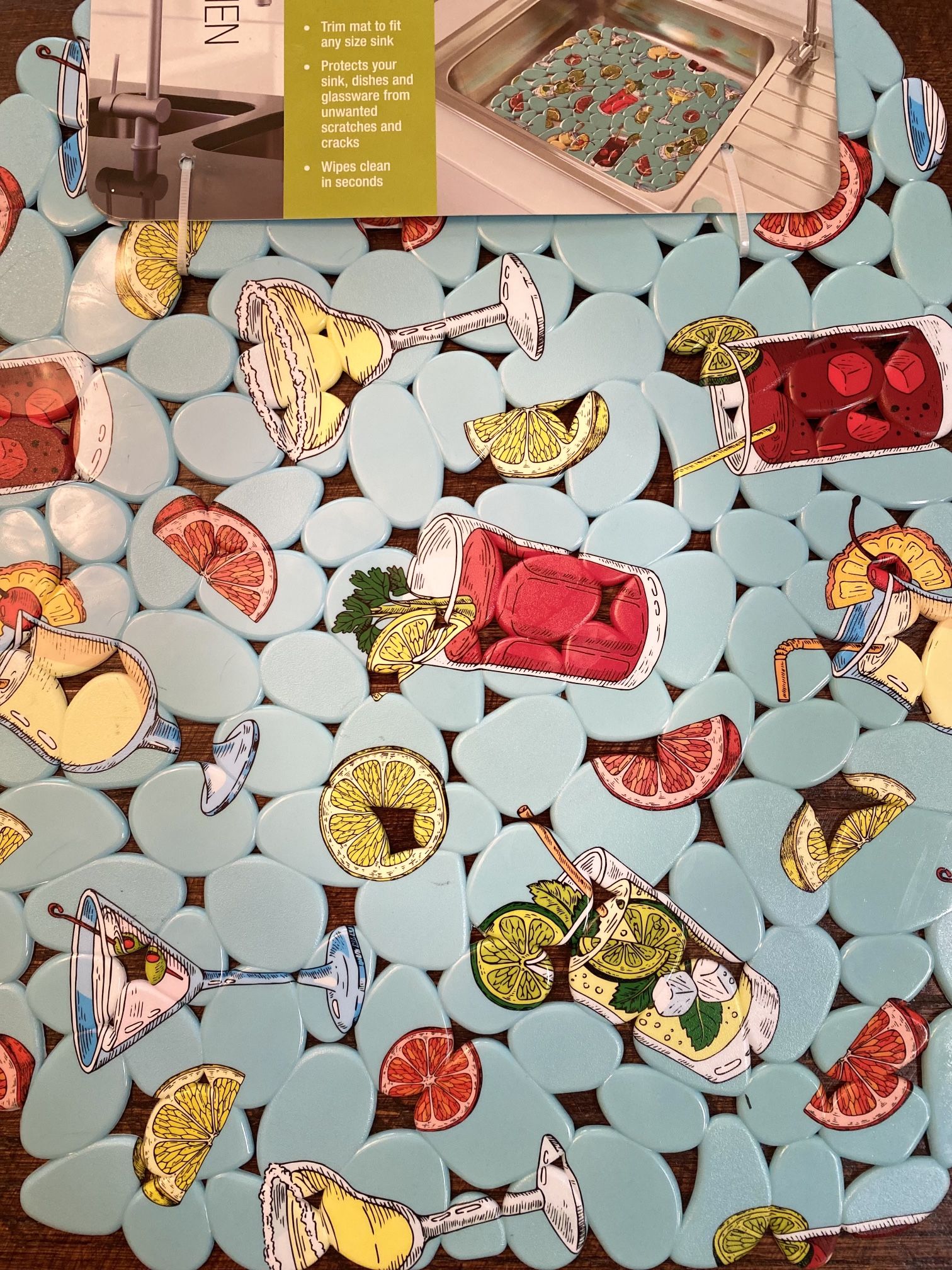 Lemonade, Cocktails, Lemons, Oranges, Grapefruit & Limes Protective Sink Mat