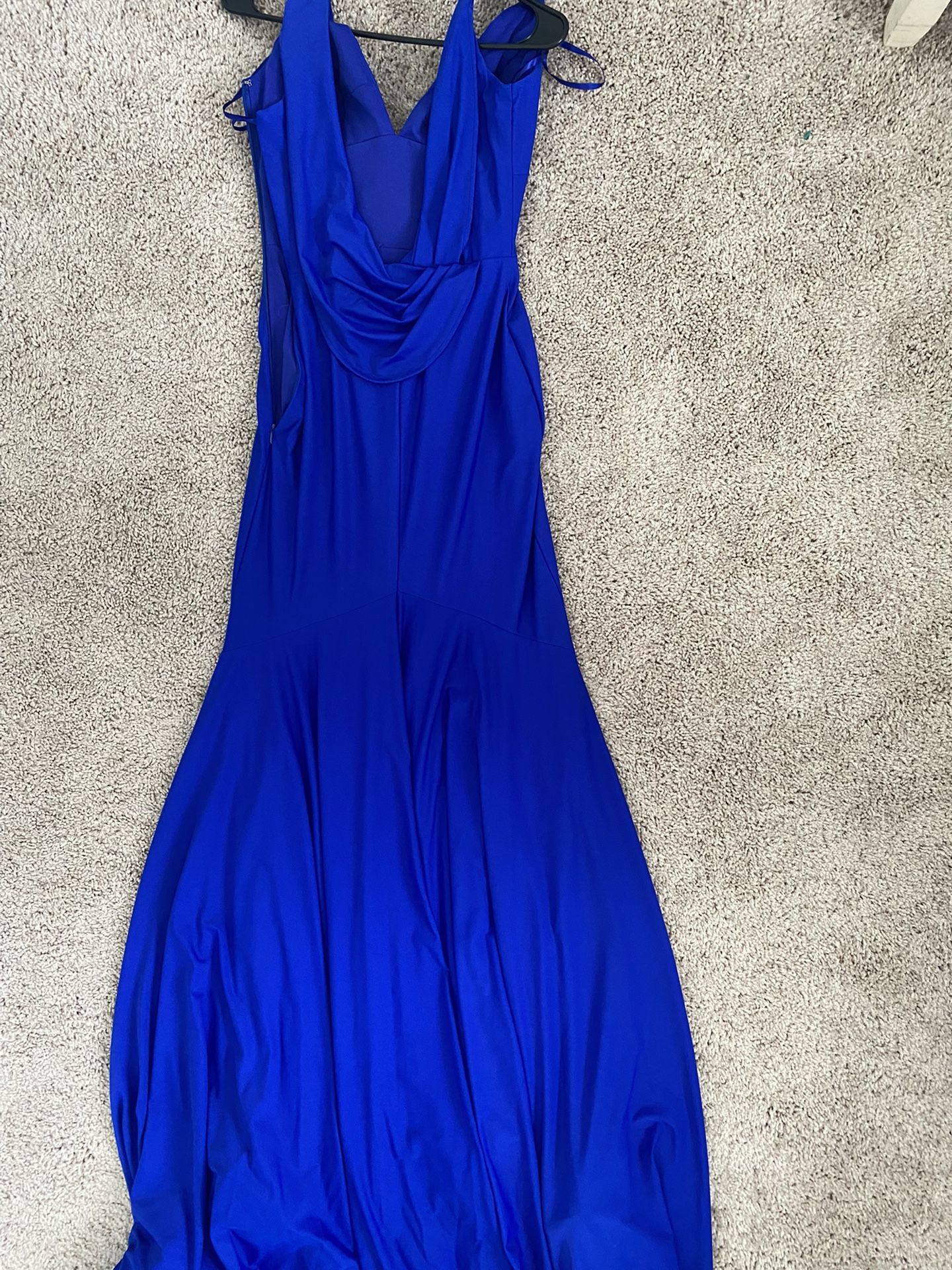 Royal blue prom dress