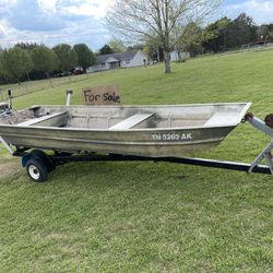 14 Jon Boat With Motor And Trailer Thumbnail