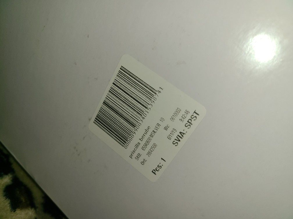 David's Bridal 6in Glitter Heels NEW