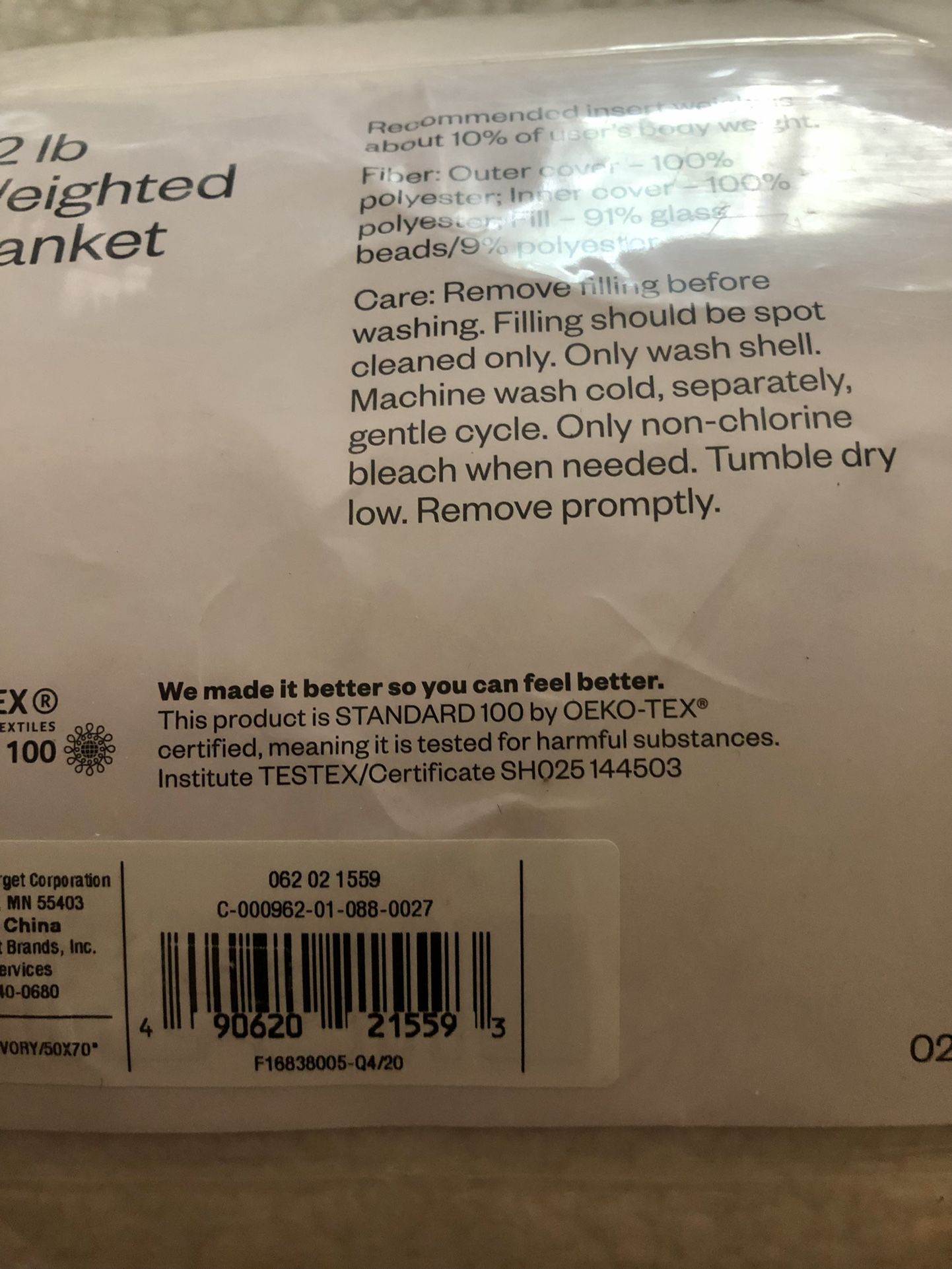 Weighted Blanket /12lb/Sherpa