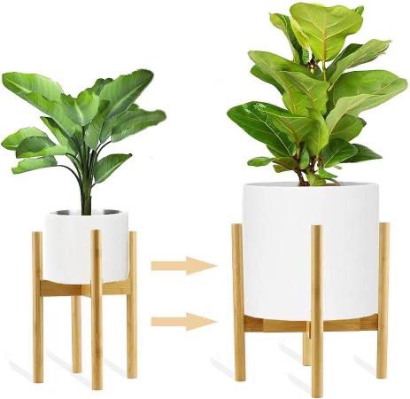  condition: new   Plant Stand Indoor Mid Century Beech Wood Tall Flower Pot Holder, Potted Stand Display Rack,Fit Pot Size of 10-12 inches(Pot NOT Inc