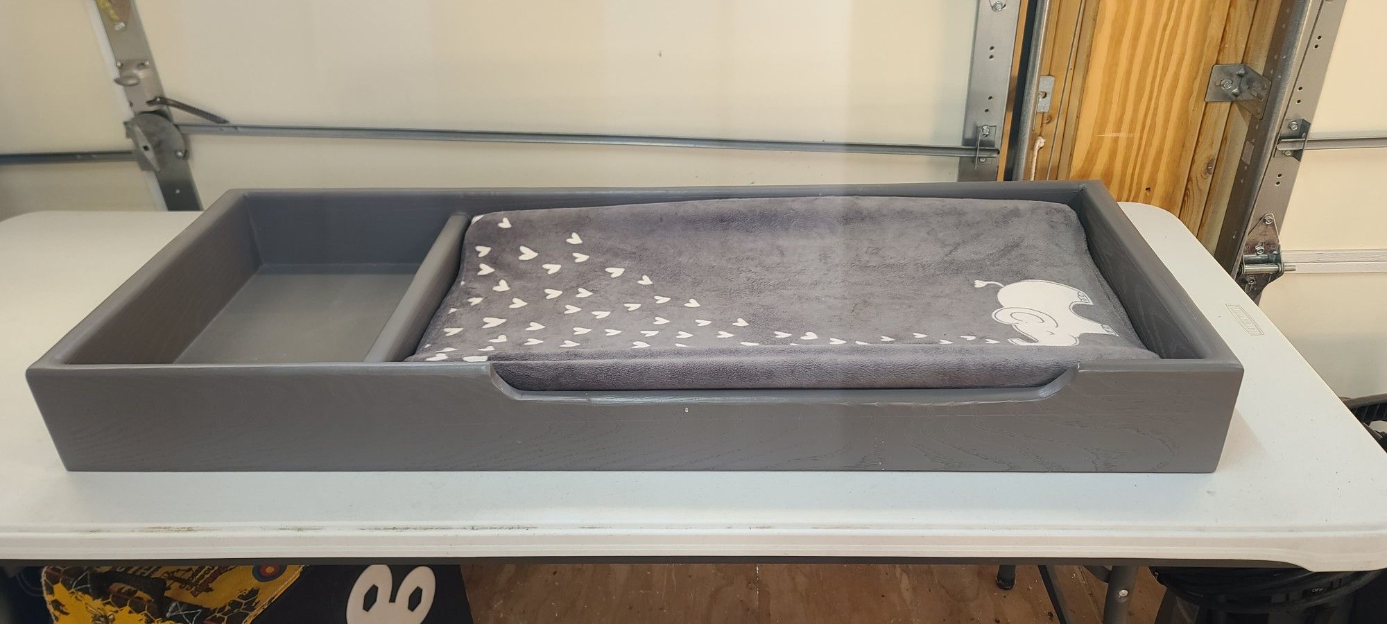 Custom Built Chaning Table Topper With Changing Pad