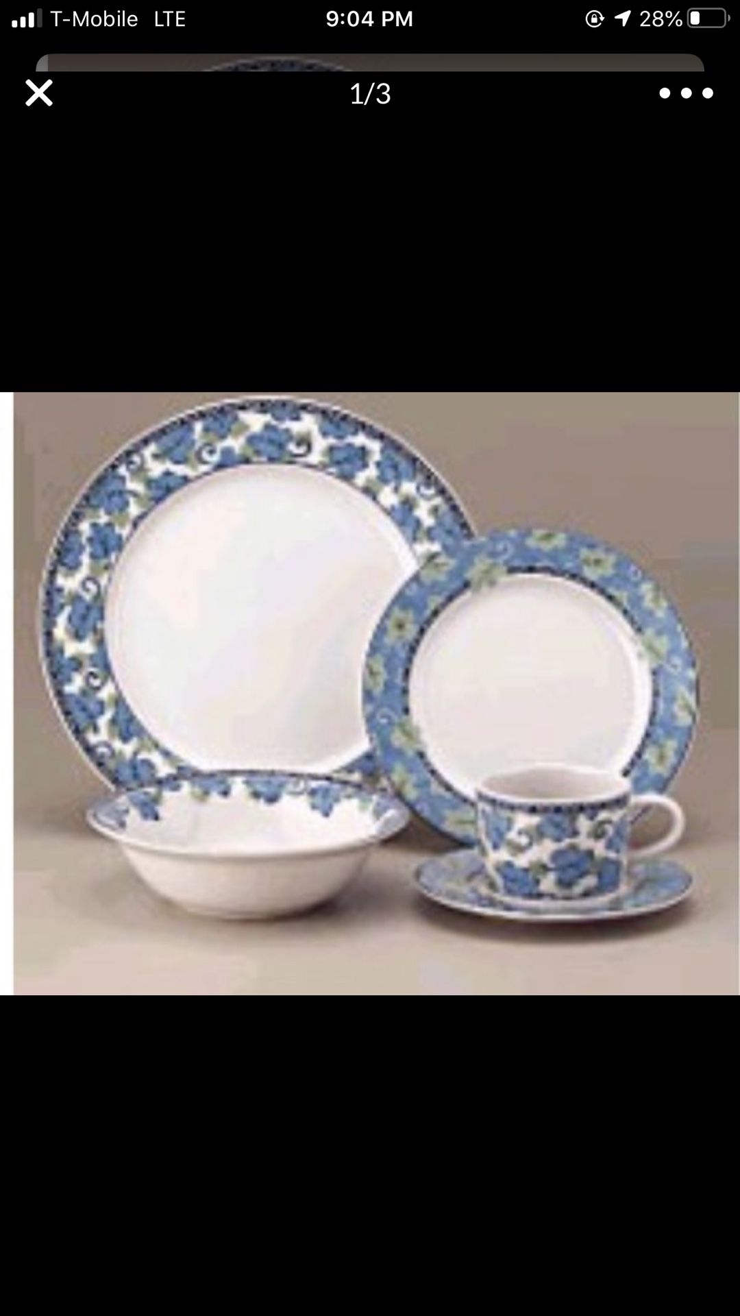 Pfaltzgraff complete set 12 plates/12 cups/12 bowls/several serving plates