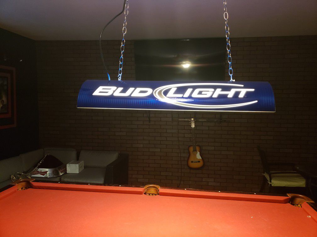 Bud Light Pool Table For In, How To Make A Pool Table Light