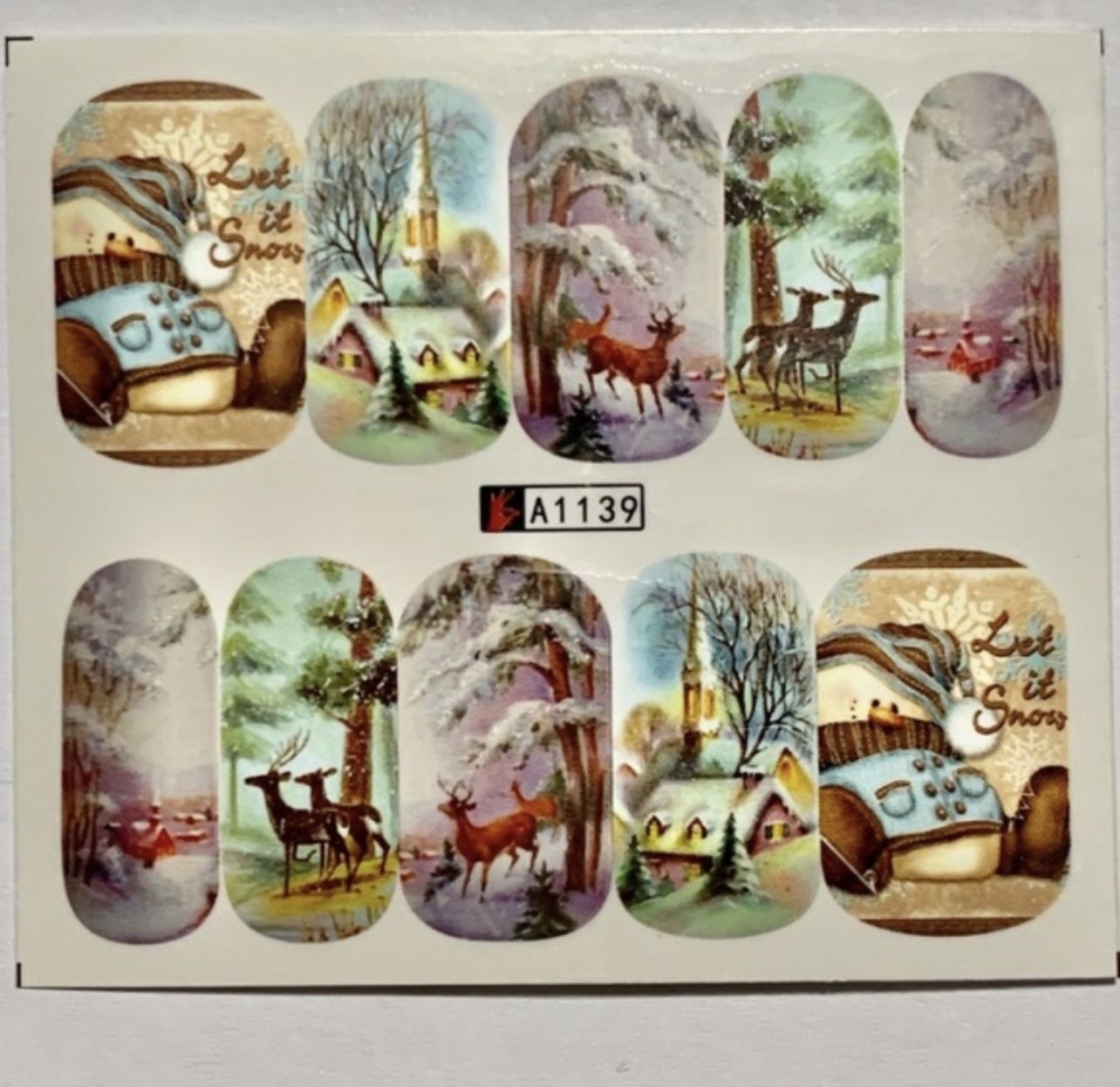 Fingernail Art Water Slide Transfer Nail Stickers