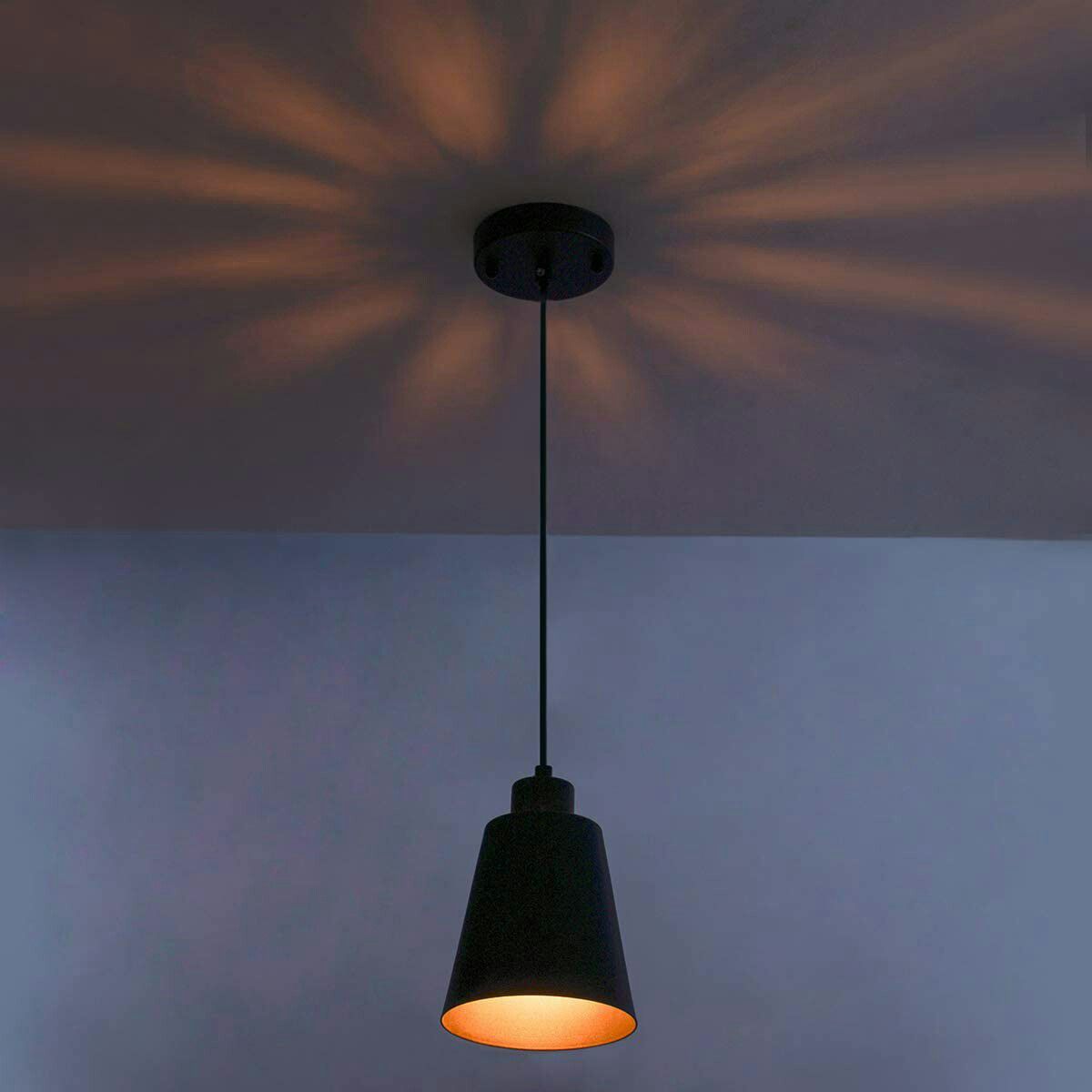 Modern Black Pendant Hanging Light Fixture
