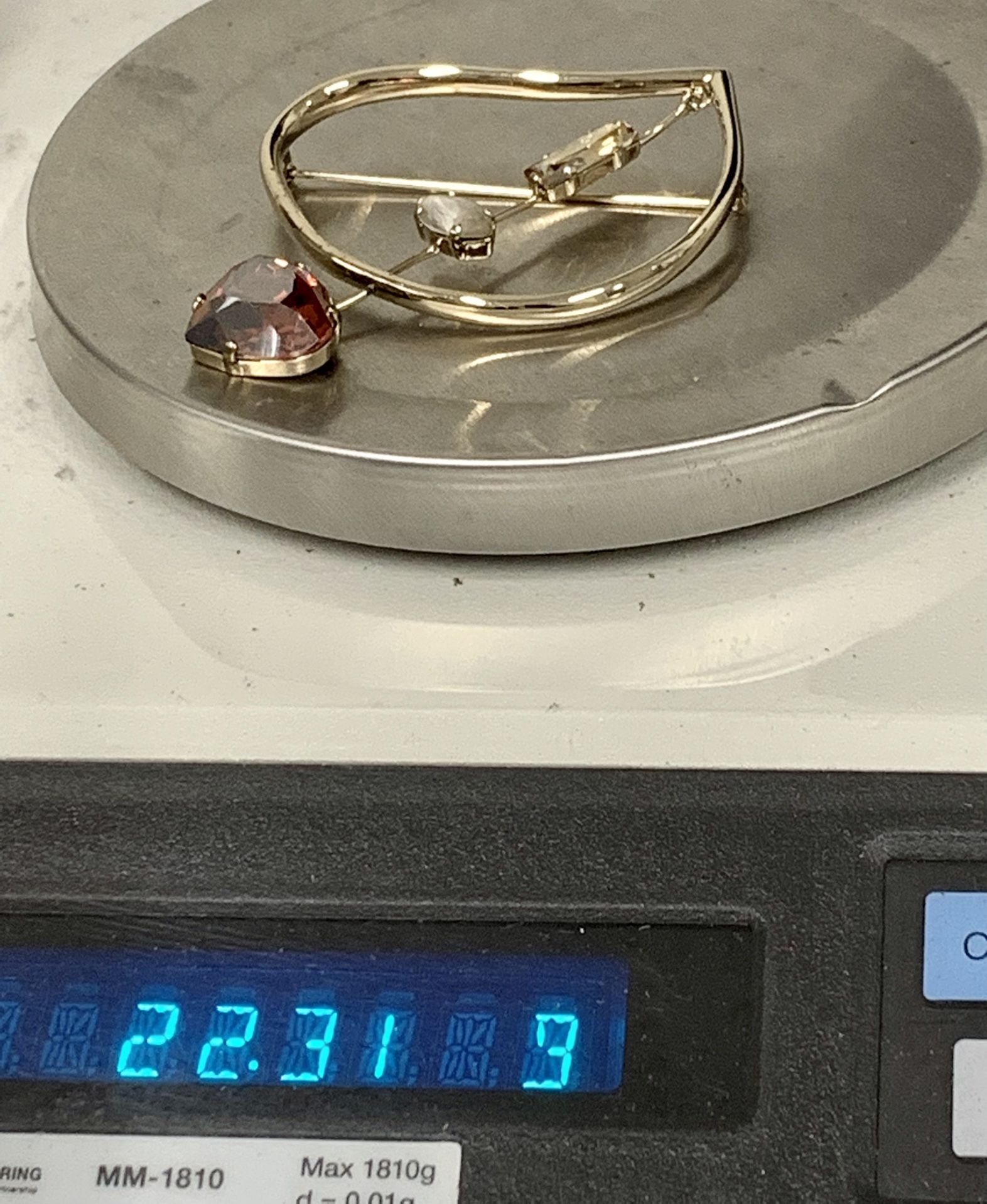 Swarovski Crystal DMUL Gold Plated Brooch #852923