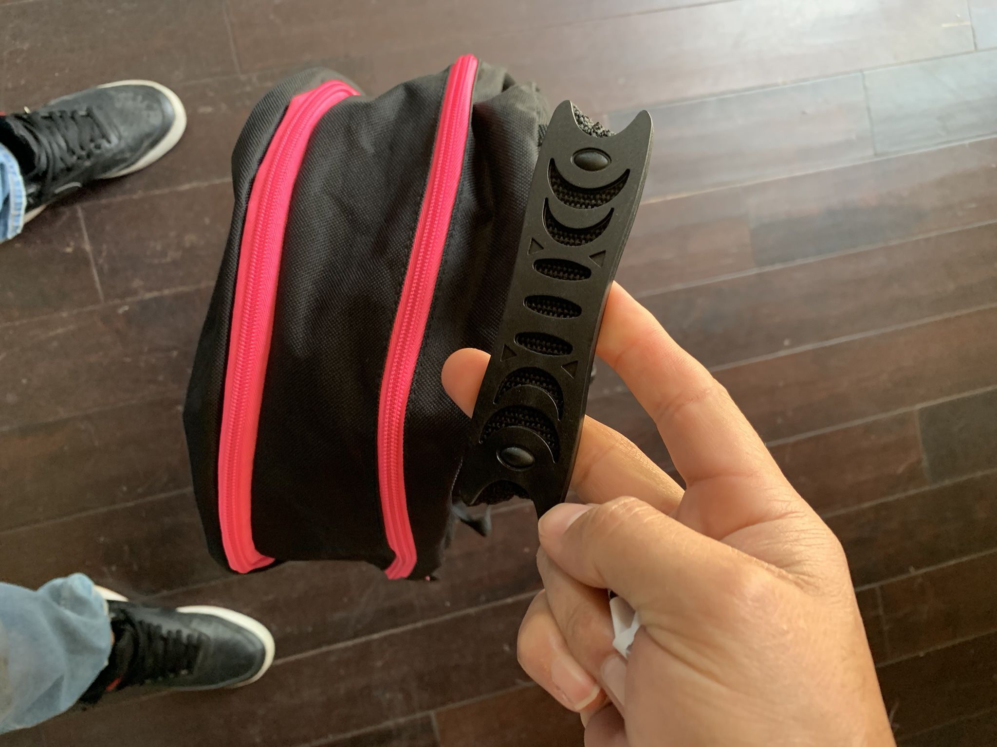 la angels baseball black/pink backpack