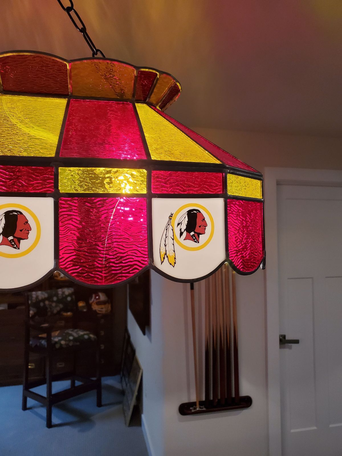 Washington Redskins Billiards Light