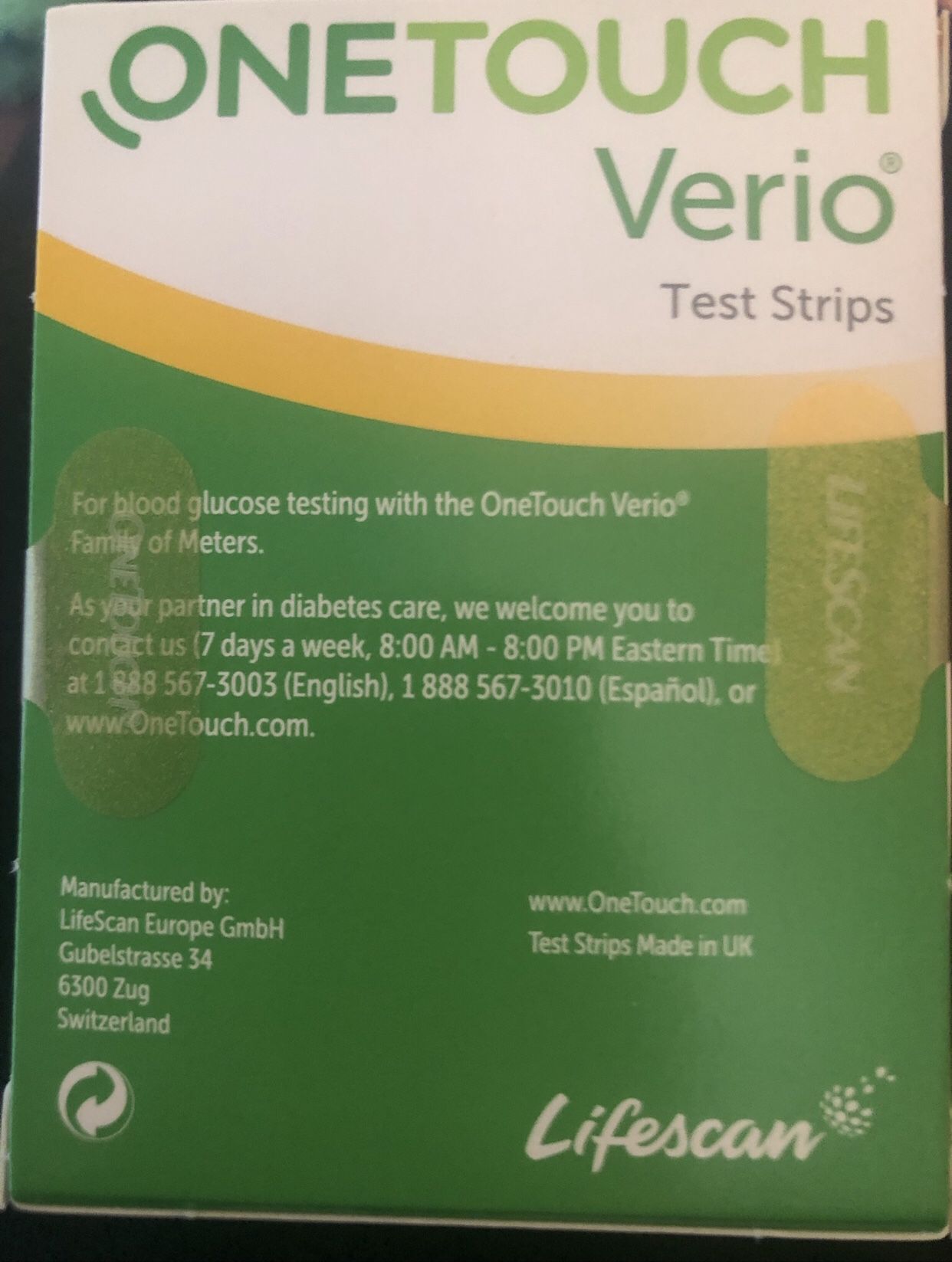 Diabetic Test Strips 50 Count 