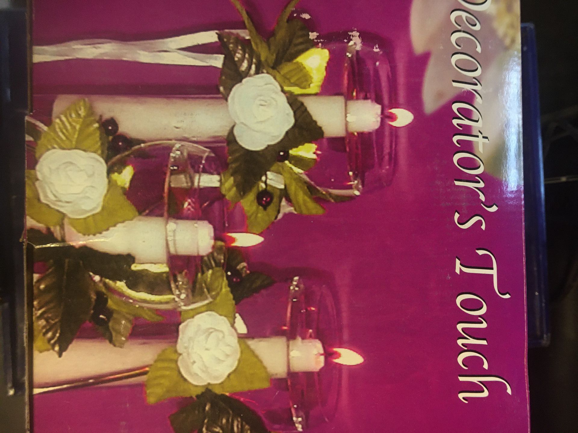 Wedding decorator’s touch three light floating candle