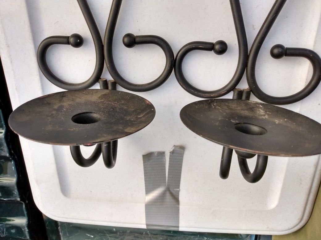 Candle holders wall hung