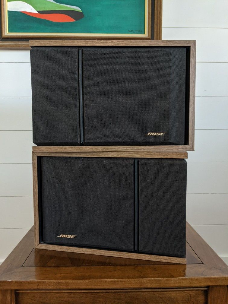 Bose 201 Series III Direct Reflect Stereo Speakers, Wood Grain