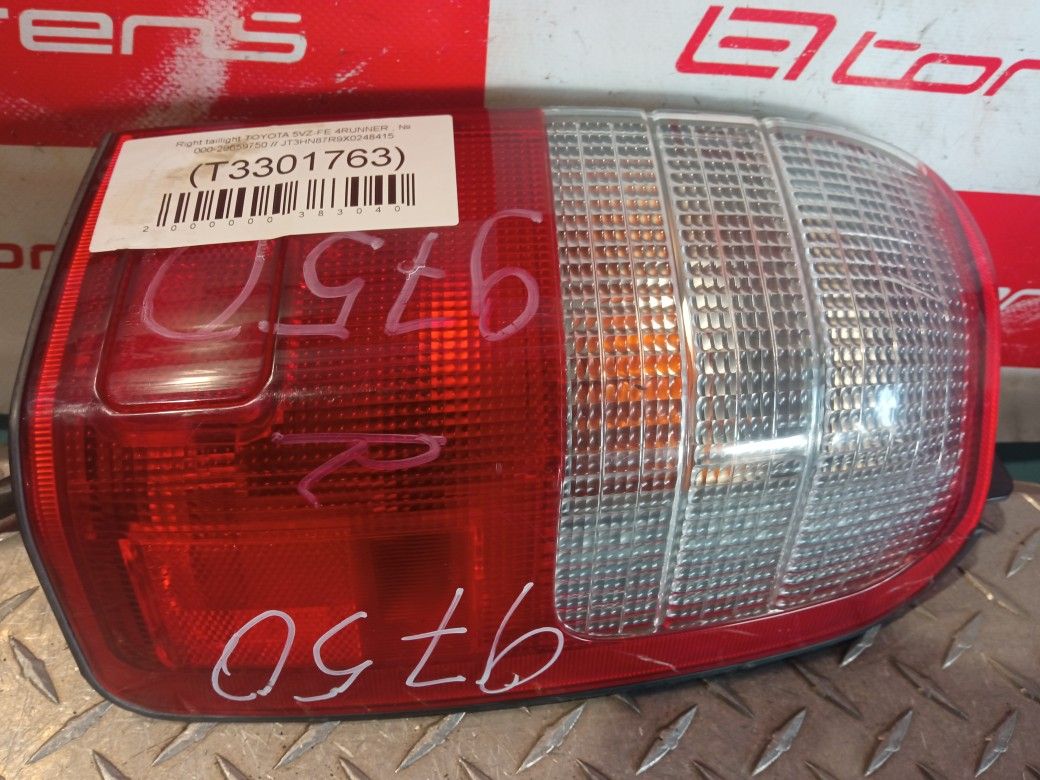 Right Taillight For 1999 Toyota 4Runner Stock 59750