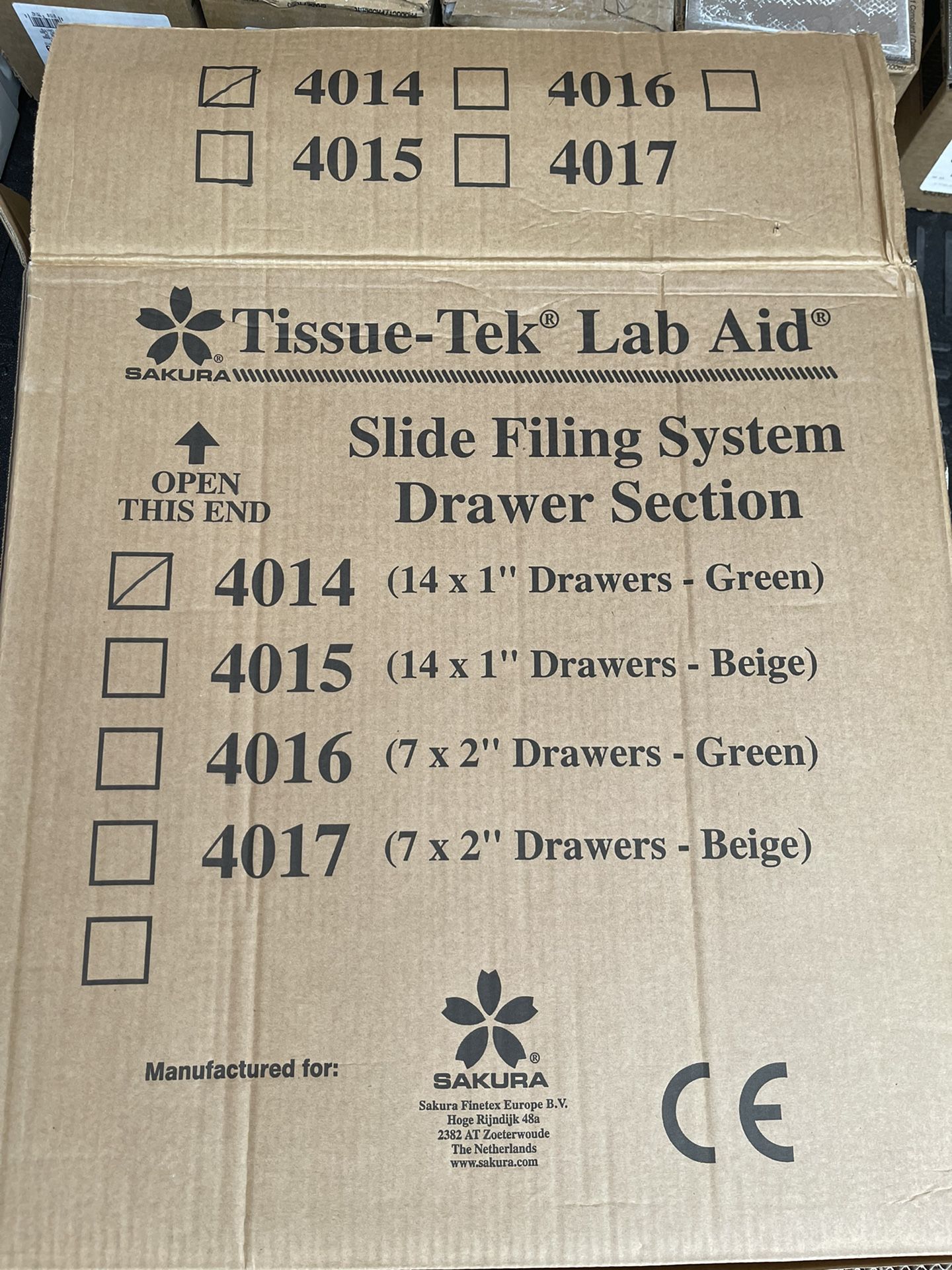 Brand New Tissue-Tek Lab Aid  Filing Cabinet System 