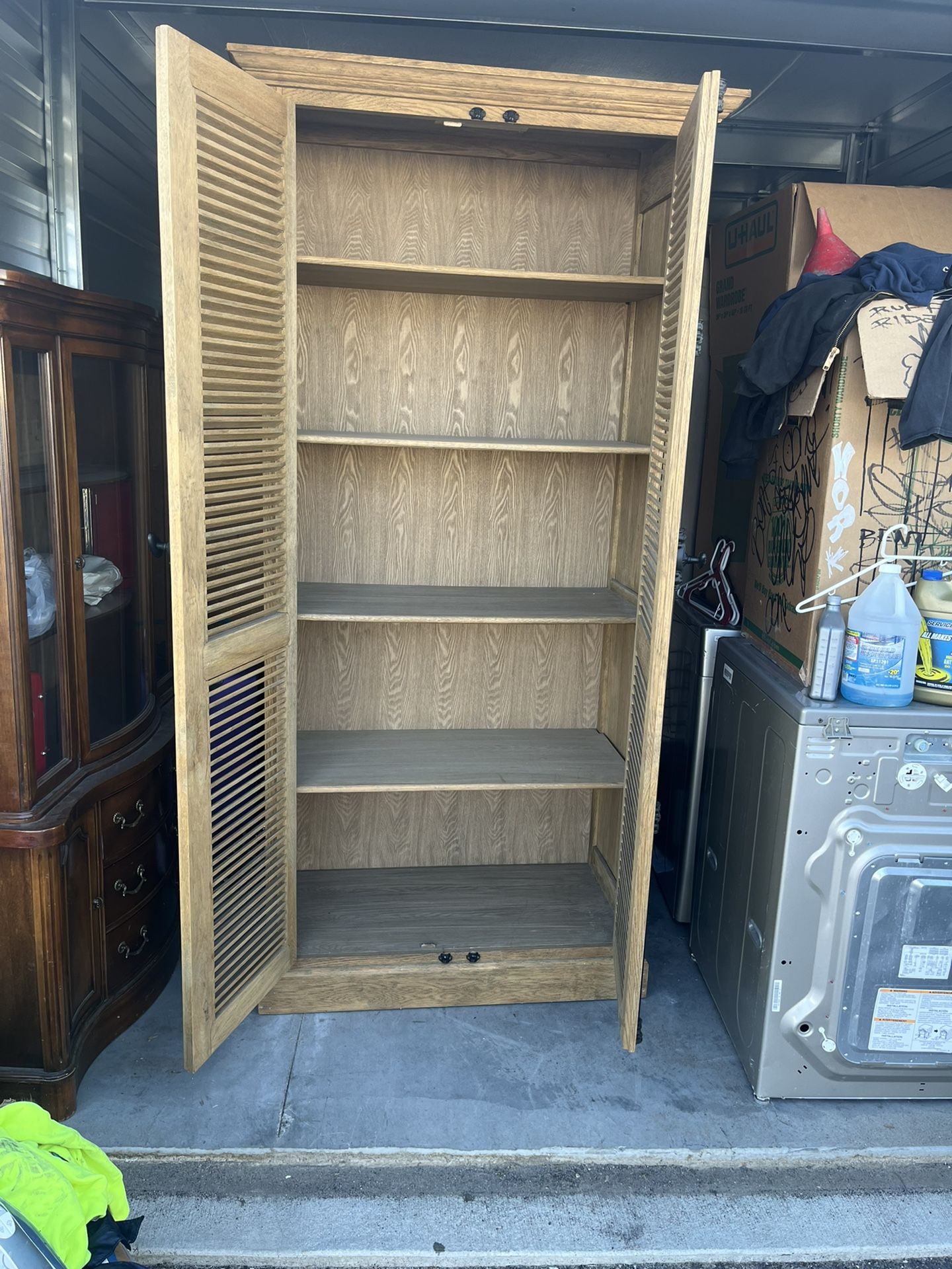 Ethan Allen Storage Cabinet 42”x21”x90”
