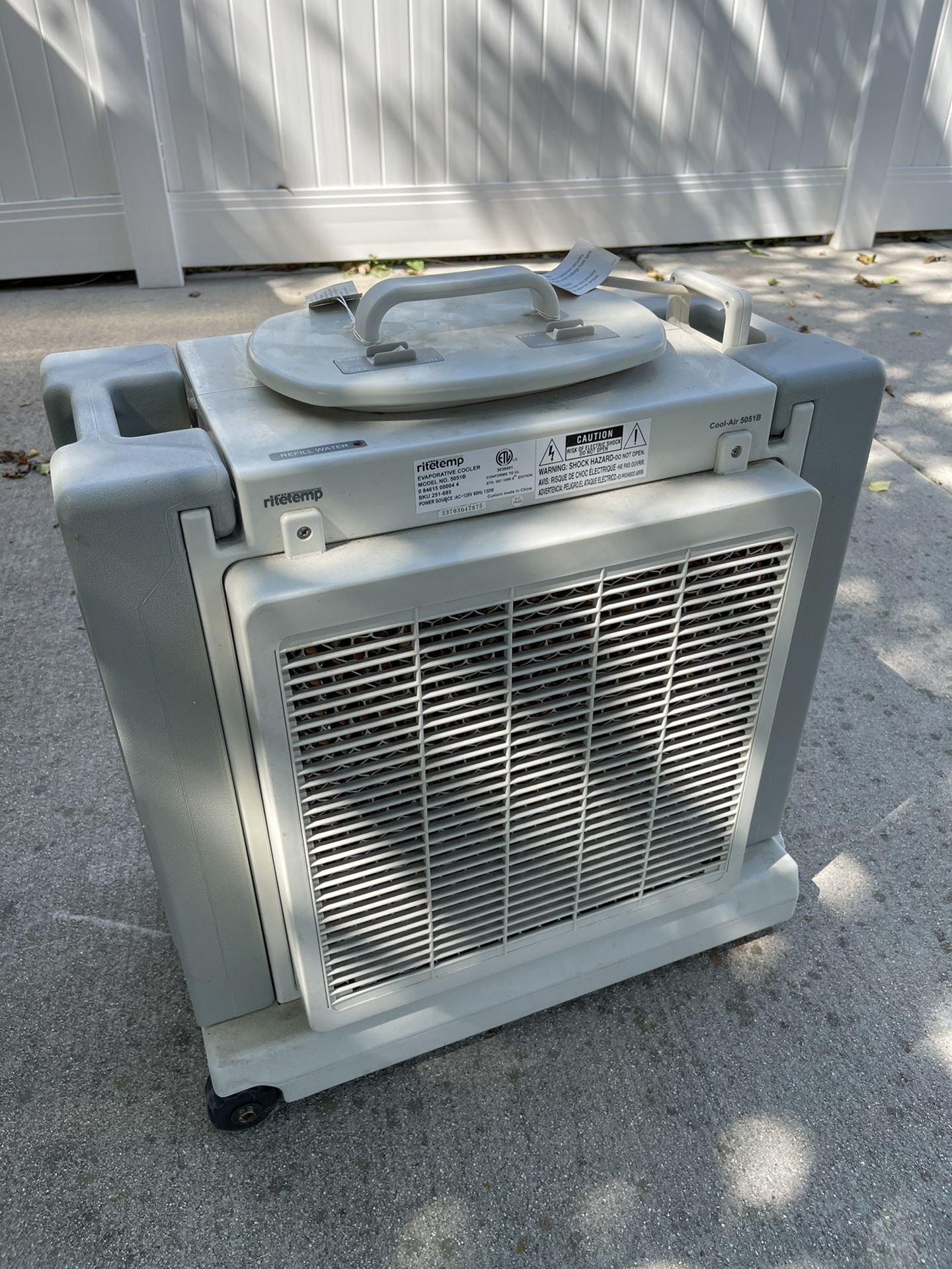 Rite Temp Evaporative Cooler
