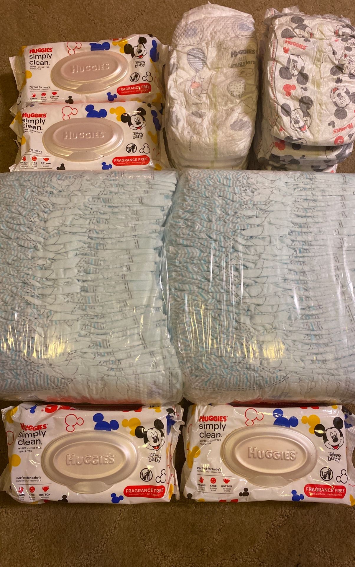 Huggies Size 5/Baby Wipe Bundle