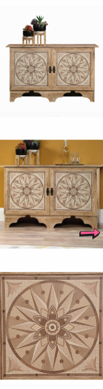 NEW Storage Cabinet Antigua Sideboard Console Table Faux Wood Cupboard Door Shelves Home Furniture Indoor Organizer Clothes Books *↓READ↓* Thumbnail