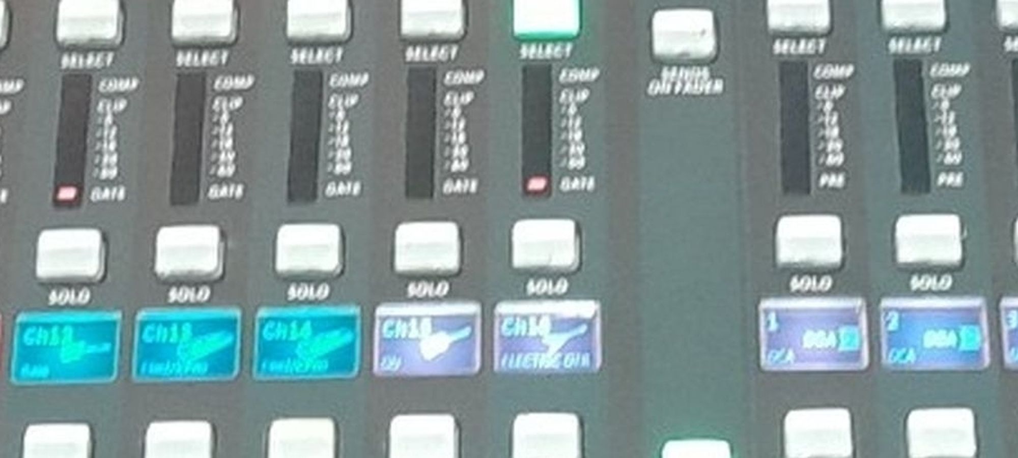 Behringer X32 Digital Mixing Console Track Board