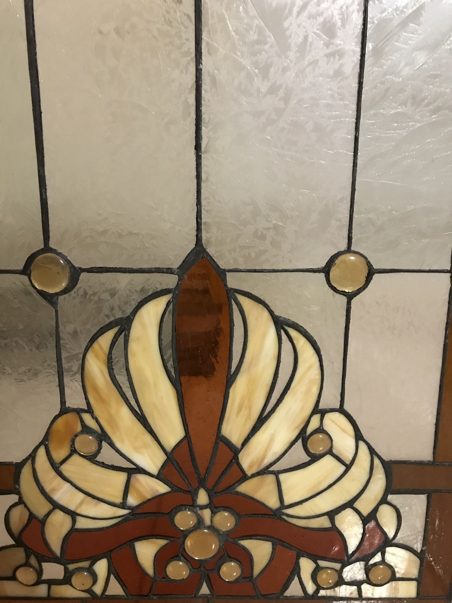 Beautiful Stained Glass Fireplace Screen