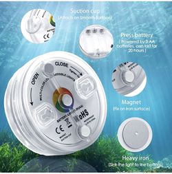 Submersible LED Lights & Pool Lights with RF Remote, Bathtub Light,Waterproof 16 Colors Changing  Underwater with Magnets, Shower Lights for Hot Tub,  Thumbnail